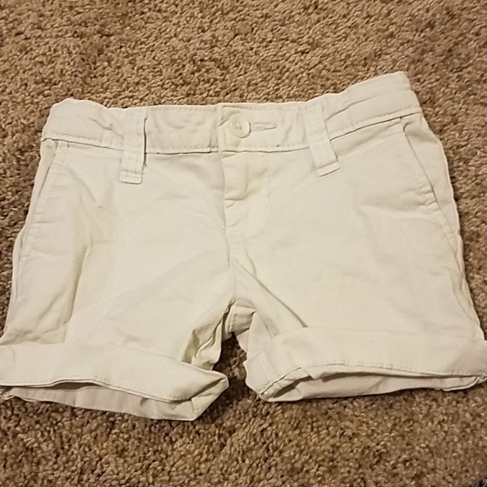 Girls white shorts